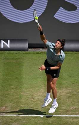 Arthur Rinderknech FRA Action Serve Tennis Men BOSS Open ATP 250 Stuttgart 2025 Weissenhof BOSS Open ATP 250 Stuttgart 2025