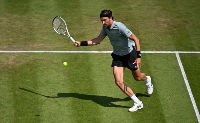 Arthur Rinderknech FRA Action Tennis Men BOSS Open ATP 250 Stuttgart 2025 Weissenhof BOSS Open ATP 250 Stuttgart 2025