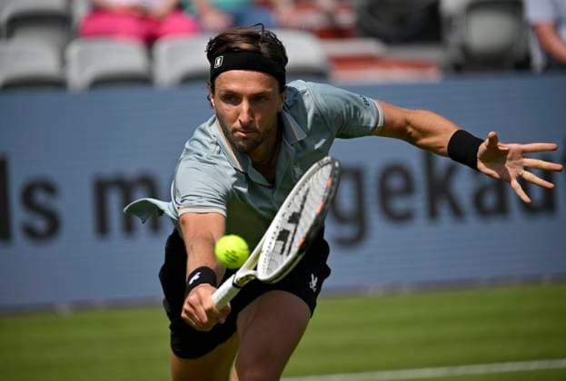 Arthur Rinderknech FRA Action Tennis Men BOSS Open ATP 250 Stuttgart 2025 Weissenhof BOSS Open ATP 250 Stuttgart 2025