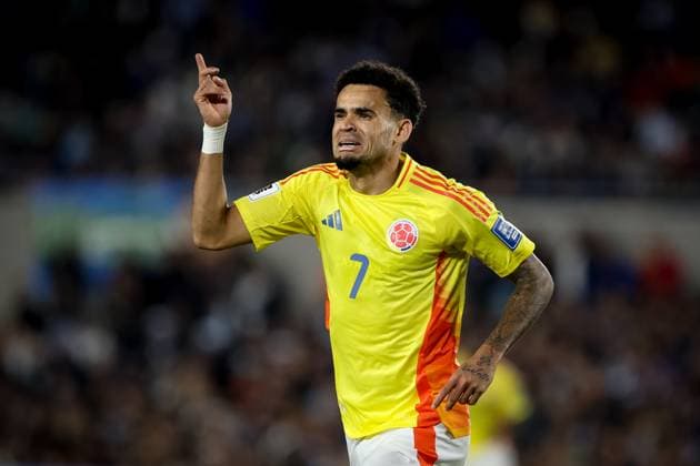 June 10, 2025, Buenos Aires, Argentina: Luis Diaz of Colombia seen in action during the match between Argentina and Colombia as part of 2026 FIFA World Cup, WM, Weltmeisterschaft, Fussball Qualifiers at Mas Monumental Stadium. Final score: Argentina 1 - 1 Colombia. Buenos Aires Argentina - ZUMAs197 20250610_aaa_s197_653 Copyright: xRobertoxTuerox