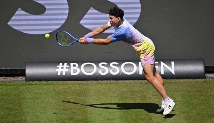 Ben Shelton USA Action Tennis Men BOSS Open ATP 250 Stuttgart 2025 Weissenhof BOSS Open ATP 250 Stuttgart 2025