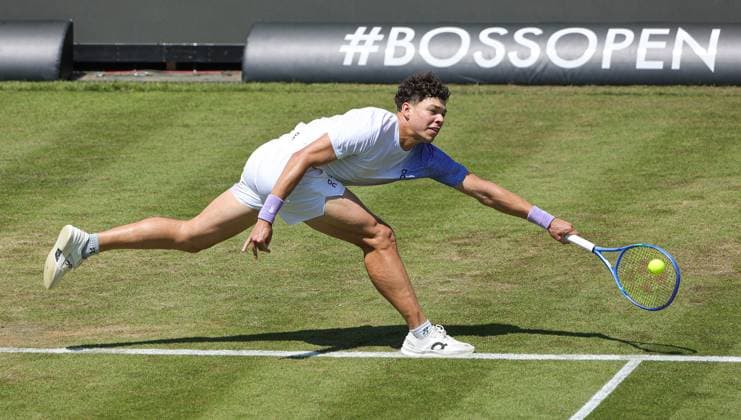 11 06 2025,Boss Open 2025, TC Weissenhof Stuttgart, ATP Tour 250 Tennis, Sport, in the picture Ben Shelton USA