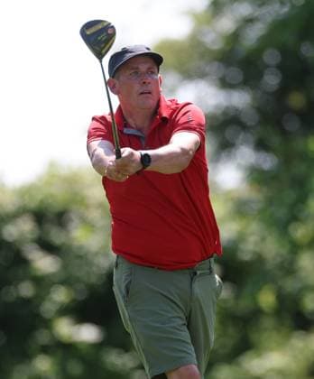 REPRO FREE *PRESS RELEASE NO REPRODUCTION FEE* EDITORIAL USE ONLY Golf Ireland ISPS Handa Irish G4D Open, Roganstown, Dublin 11 6 2025 Timmy Moloney with his tee shot on 5th hole Timmy Moloney 11 6 2025  Copyright: x INPHO JamesxCrombiex JCF20700