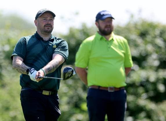 REPRO FREE *PRESS RELEASE NO REPRODUCTION FEE* EDITORIAL USE ONLY Golf Ireland ISPS Handa Irish G4D Open, Roganstown, Dublin 11 6 2025 Marty McGrath takes his tee shot on 5th hole Marty McGrath 11 6 2025  Copyright: x INPHO JamesxCrombiex JCF20960