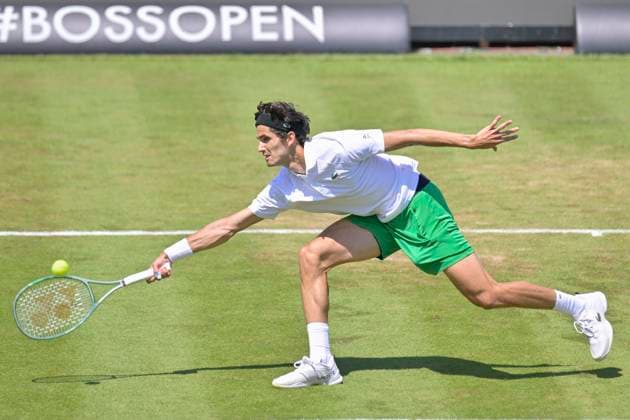 Pierre Hugues HERBERT FRA 11 06 2025 Tennis BOSS OPEN ATP 250, TC Weissenhof, Stuttgart, Copyright: xpepphotox xPeterxEppingerx pep00321, pep_20250611_hm_59774