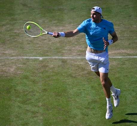 Jan Lennard Struff GER Action Tennis Men BOSS Open ATP 250 Stuttgart 2025 Weissenhof BOSS Open ATP 250 Stuttgart 2025
