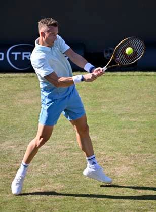 Jiri Lehecka CZE Action Tennis Men BOSS Open ATP 250 Stuttgart 2025 Weissenhof BOSS Open ATP 250 Stuttgart 2025
