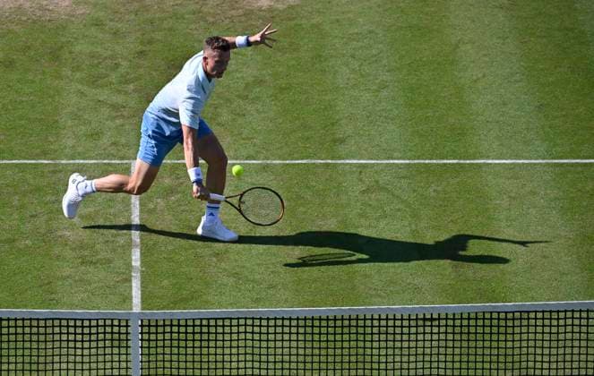 Jiri Lehecka CZE Action Tennis Men BOSS Open ATP 250 Stuttgart 2025 Weissenhof BOSS Open ATP 250 Stuttgart 2025