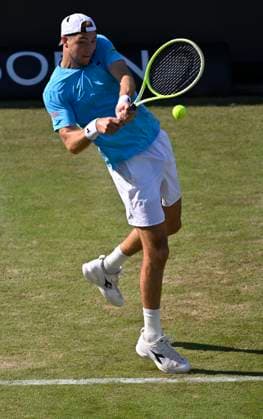 Jan Lennard Struff GER Action Tennis Men BOSS Open ATP 250 Stuttgart 2025 Weissenhof BOSS Open ATP 250 Stuttgart 2025