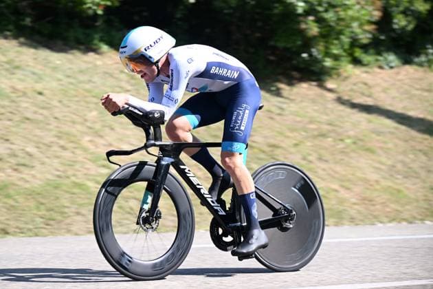 11-06-2025 Criterium Du Dauphine Libere; Tappa 04 Charmes Sur Rhone - Saint Peray; 2025, Bahrain - Victorious; Wright, Fred; Saint Peray; 