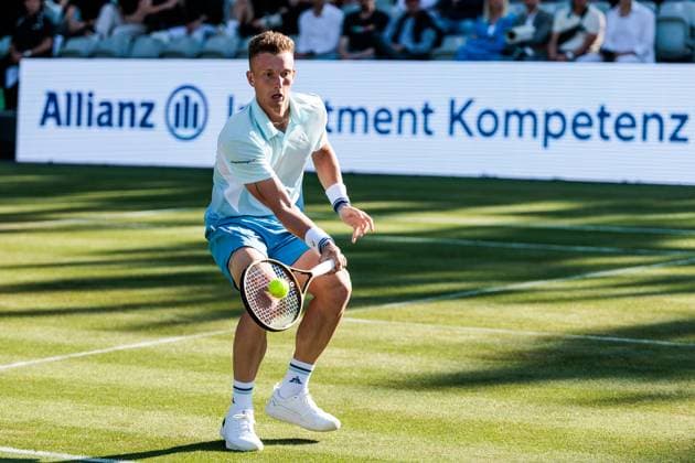 BOSS OPEN ATP250 11 06 2025 Jiri Lehecka CZE in match against Jan Lennard Struff GER BOSS OPEN ATP250 Stuttgart, Tennisclub Weissenhof on 11 06 2025 Copyright: xBEAUTIFULxSPORTS Wunderlx