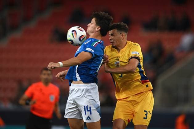 UEFA Under 21: Romania - Italy Giovanni Fabbian of Italy in action during the UEFA Under 21 Championship Slovakia 2025 Group A match between Italy and Romania, in Trnava, June 11, 2025. aLEX nicodim Imago Images Copyright: xx