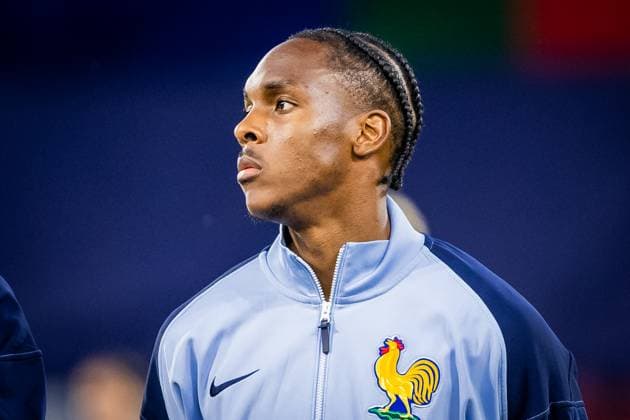 PORTUGAL U21, U 21 - FRANCE U21 Mathys Tel of France during the UEFA European Under-21 Championship 2025 football match between Portugal U21 and France U21. Stadium Na Sihoti, Trencin, Slovakia, June 11, 2025. Photo by Branislav Racko Copyright: xx 080A3443