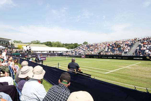 Ilkley Tennis Club, England, June 11th 2025: A general view of Centre Court during the WTA, Tennis Damen 125 Lexus Ilkley Open Day 4 at Ilkley Tennis Club in Ilkley, England on June 11th 2025. (Sean Chandler SPP) Copyright: xSeanxChandlerx xSPPx spp-en-SeChSp-WTA 125 Lexus Ilkley Open - Day 4 - Ilkley Tennis Club-5IMG_9395