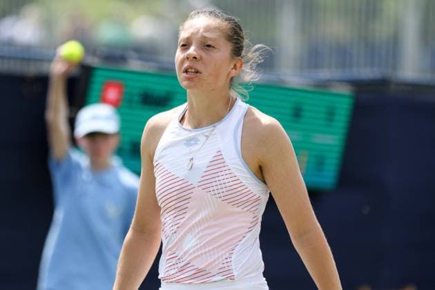 Ilkley Tennis Club, England, June 11th 2025: Antonia Ruzic during the WTA, Tennis Damen 125 Lexus Ilkley Open Day 4 match with Celine Naef at Ilkley Tennis Club in Ilkley, England on June 11th 2025. (Sean Chandler SPP) Copyright: xSeanxChandlerx xSPPx spp-en-SeChSp-WTA 125 Lexus Ilkley Open - Day 4 - Ilkley Tennis Club-192F5A8686