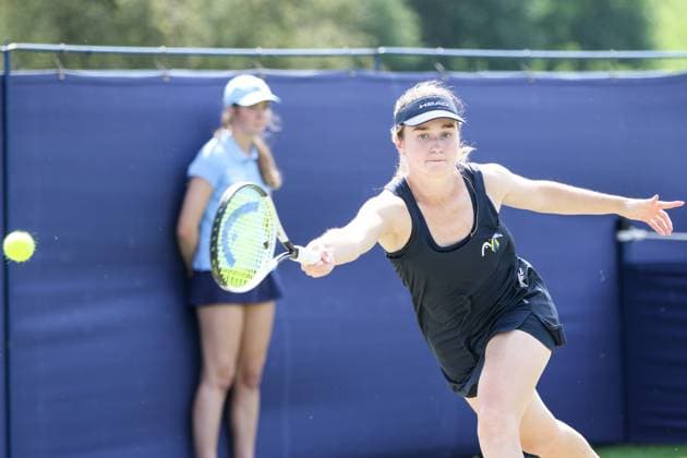 Ilkley Tennis Club, England, June 11th 2025: Daria Snigur in action during the WTA, Tennis Damen 125 Lexus Ilkley Open Day 4 match with Talia Gibson at Ilkley Tennis Club in Ilkley, England on June 11th 2025. (Sean Chandler SPP) Copyright: xSeanxChandlerx xSPPx spp-en-SeChSp-WTA 125 Lexus Ilkley Open - Day 4 - Ilkley Tennis Club-352F5A9141
