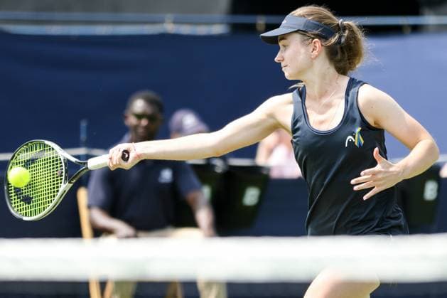 Ilkley Tennis Club, England, June 11th 2025: Daria Snigur during the WTA, Tennis Damen 125 Lexus Ilkley Open Day 4 match with Talia Gibson at Ilkley Tennis Club in Ilkley, England on June 11th 2025. (Sean Chandler SPP) Copyright: xSeanxChandlerx xSPPx spp-en-SeChSp-WTA 125 Lexus Ilkley Open - Day 4 - Ilkley Tennis Club-272F5A8987