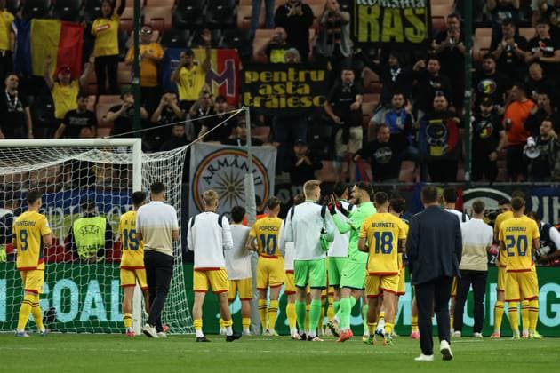 Final (Romania U21, U 21 during the UEFA Under 21 Slovakia 2025 match between Italy U21 1-0 Romania U21 at Malatinsky Stadium Stadium on June 11, 2025 in Trnava, Slovakia. Noxthirdxpartyxsales  (294654834)