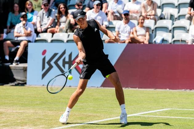 BOSS OPEN ATP250 12 06 2025 Justin Engel GER in match against Alex Michelsen USA BOSS OPEN ATP250 Stuttgart, Tennisclub Weissenhof on 12 06 2025 Copyright: xBEAUTIFULxSPORTS Wunderlx