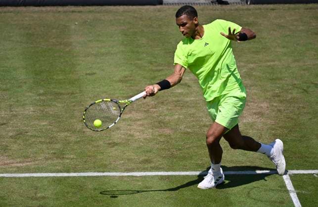 Felix Auger Aliassime CAN Action Tennis Men BOSS Open ATP 250 Stuttgart 2025 Weissenhof BOSS Open ATP 250 Stuttgart 2025