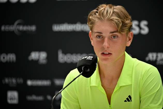 PK Press Conference Justin Engel GER Portrait Tennis Men BOSS Open ATP 250 Stuttgart 2025 Weissenhof BOSS Open ATP 250 Stuttgart 2025