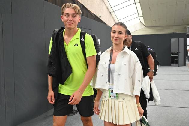 Justin ENGEL GER with girlfriend Elsabeth BRIXEL after press conference Tennis Boss Open 2025 on 12 06 2025 at the Weissenhof in Stuttgart,