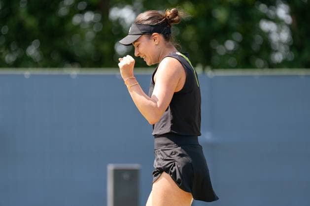 2025-06-12 2025 Libema Open Grass Court Championships Autotron ROSMALEN, NETHERLANDS - JUNE 12: Elena-Gabriela Ruse of Romania during the 2025 Libema Open Grass Court Championships at Autotron on June 12, 2025 in Rosmalen, Netherlands. Rosmalen Autotron Netherlands Content not available for redistribution in The Netherlands directly or indirectly through any third parties. Copyright: xMarleenxFouchierx