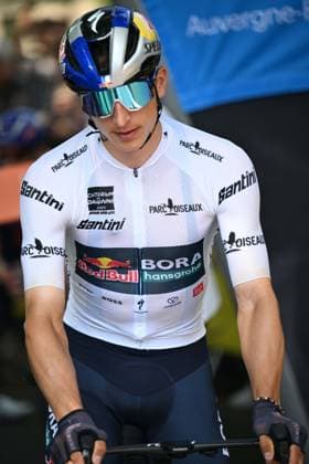 12-06-2025 Criterium Du Dauphine Libere; Tappa 05 Saint Priest - Macon; 2025, Red Bull - Bora Hansgrohe; Lipowitz, Florian; Saint Priest; 