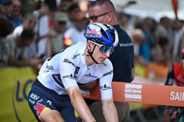 12-06-2025 Criterium Du Dauphine Libere; Tappa 05 Saint Priest - Macon; 2025, Red Bull - Bora Hansgrohe; Lipowitz, Florian; Saint Priest; 