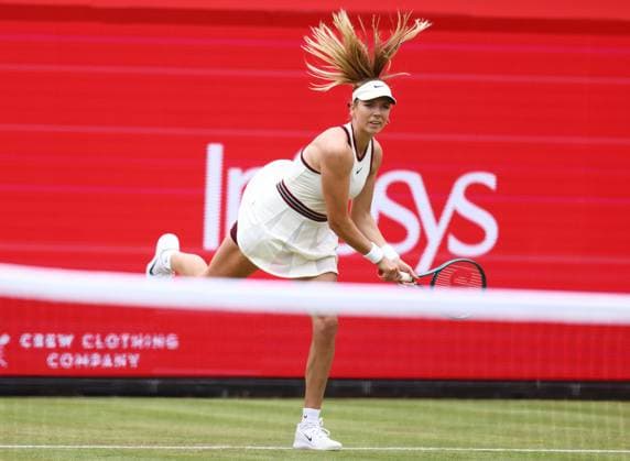 HSBC Tennis Championships, Day Four, Queens Club, London, UK - 12 Jun 2025 Katie Boulter (GBR) in action during her second round match against Diana Shnaider during the 2025 HSBC Tennis Championship at Queens Club London Queens Club London GBR, UK NEWSPAPERS OUT Copyright: xMarkxGreenwoodx