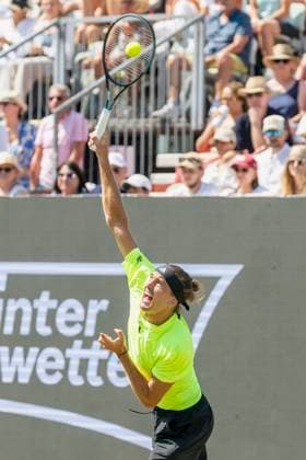 Alexander Zverev Germany during his match against Corentin Moutet France 12 06 2025, Tennis, Boss Open ATP 250, GER, Stuttgart, TC Weissenhof Copyright: HMBxMedia xHeikoxBecker