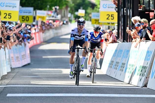 Marlen Reusser 1 stage Tour de Suisse Women 2025 Marlen Reusser SUI, Switzerland, Movistar Team Women wins the first stage of the 5 Tour de Suisse Women 2025 UCI Women™s WorldTour 2025 on June 12, 2025 in Gstaad