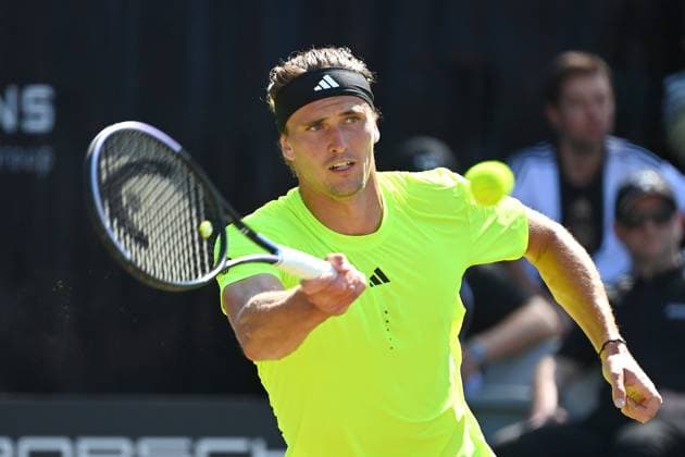 Alexander ZVEREV GER , action,single image,cropped single motif,half figure,half figure Tennis Boss Open 2025 on 12 06 2025 at the Weissenhof in Stuttgart,