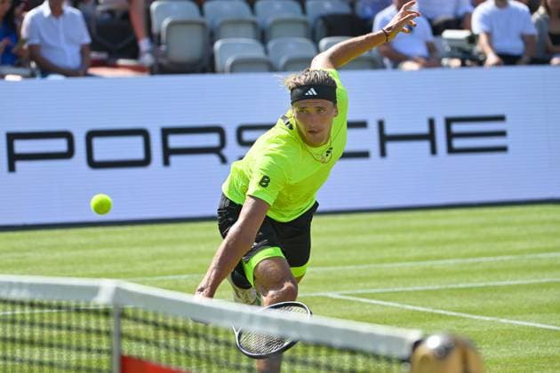 Alexander ZVEREV GER , action,single image,cropped single motif,half figure,half figure Tennis Boss Open 2025 on 12 06 2025 at the Weissenhof in Stuttgart,