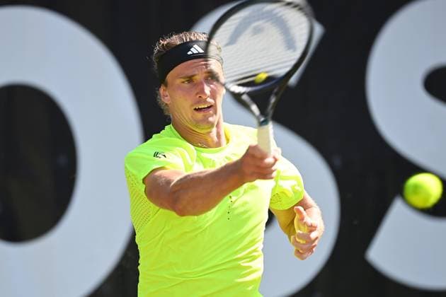 Alexander ZVEREV GER , action,single image,cropped single motif,half figure,half figure Tennis Boss Open 2025 on 12 06 2025 at the Weissenhof in Stuttgart,