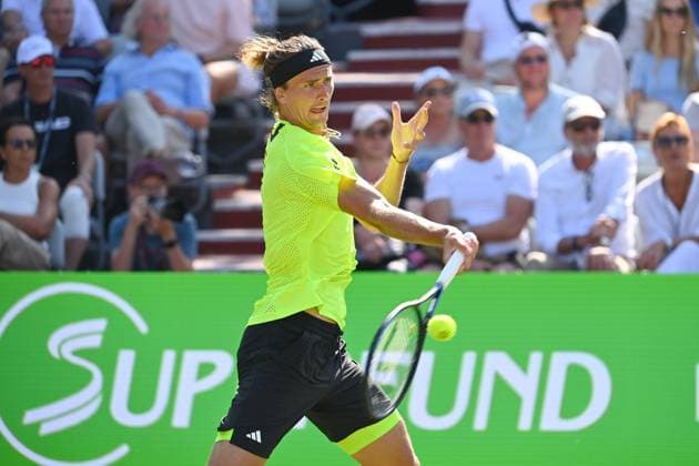 Alexander ZVEREV GER , action,single image,cropped single motif,half figure,half figure Tennis Boss Open 2025 on 12 06 2025 at the Weissenhof in Stuttgart,