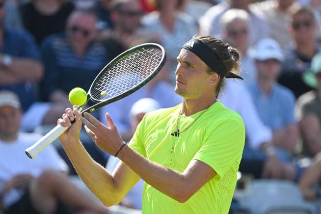 Alexander ZVEREV GER , action,single image,cropped single motif,half figure,half figure Tennis Boss Open 2025 on 12 06 2025 at the Weissenhof in Stuttgart,