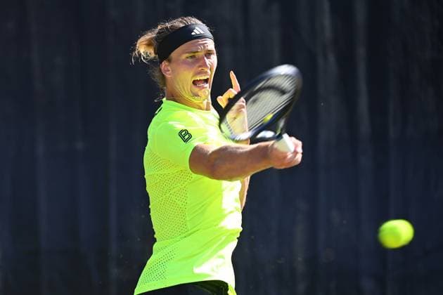Alexander ZVEREV GER , action,single image,cropped single motif,half figure,half figure Tennis Boss Open 2025 on 12 06 2025 at the Weissenhof in Stuttgart,