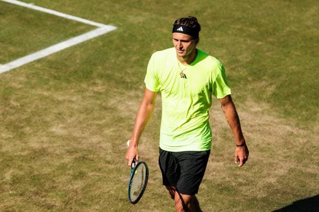 BOSS OPEN ATP250 12 06 2025 Alexander Zverev GER in match against Corentin Moutet FRA BOSS OPEN ATP250 Stuttgart, Tennisclub Weissenhof on 12 06 2025 Copyright: xBEAUTIFULxSPORTS Wunderlx