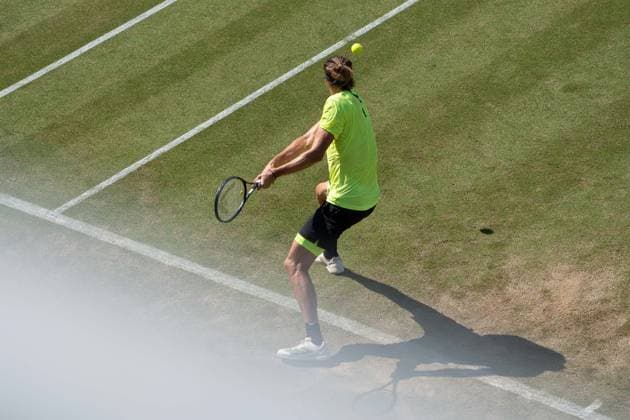 Alexander Zverev action, Alexander Zverev vs Corentin Moutet, Tennis, ATP Tournament, Boss Open, Center Court, Round of 16, 12 06 2025, Alexander Zverev vs Corentin Moutet, Tennis, ATP Tournament, Boss Open, Center Court, Round of 16, 12 06 2025, Stuttgart Copyright: xEibner-Pressefoto EdwardxCheungx EP_ECG