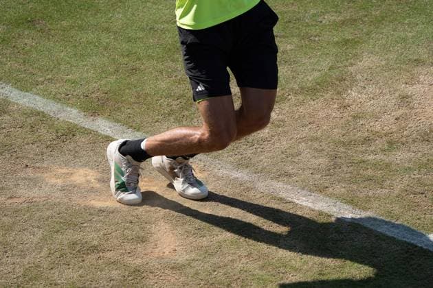 Alexander Zverev serve, Alexander Zverev vs Corentin Moutet, Tennis, ATP Tournament, Boss Open, Center Court, Round of 16, 12 06 2025, Alexander Zverev vs Corentin Moutet, Tennis, ATP Tournament, Boss Open, Center Court, Round of 16, 12 06 2025, Stuttgart Copyright: xEibner-Pressefoto EdwardxCheungx EP_ECG