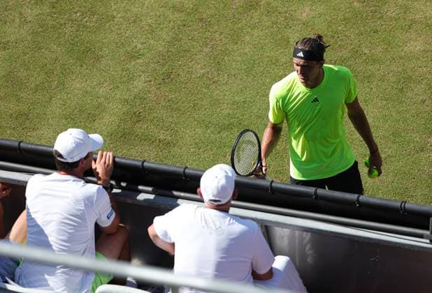 12 06 2025,Boss Open 2025, TC Weissenhof Stuttgart, ATP Tour 250 Tennis, Sport, in the picture Zverev family in the box
