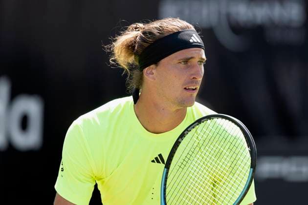Alexander Zverev Germany during his match against Corentin Moutet France 12 06 2025, Tennis, Boss Open ATP 250, GER, Stuttgart, TC Weissenhof Copyright: HMBxMedia xHeikoxBecker