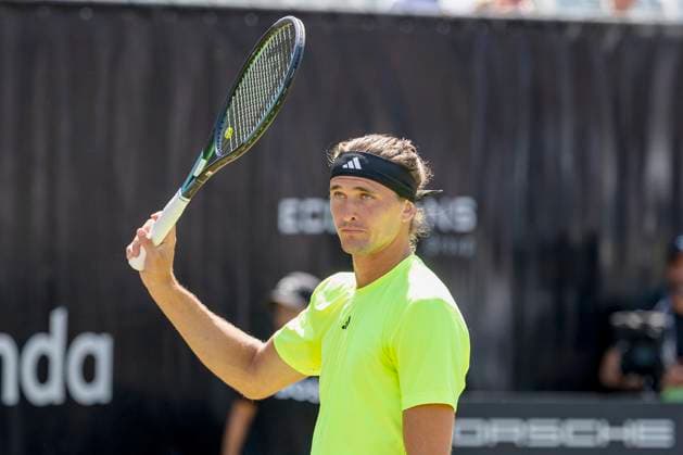 Alexander Zverev Germany during his match against Corentin Moutet France 12 06 2025, Tennis, Boss Open ATP 250, GER, Stuttgart, TC Weissenhof Copyright: HMBxMedia xHeikoxBecker