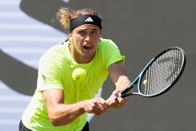 Alexander Zverev Germany during his match against Corentin Moutet France 12 06 2025, Tennis, Boss Open ATP 250, GER, Stuttgart, TC Weissenhof Copyright: HMBxMedia xHeikoxBecker