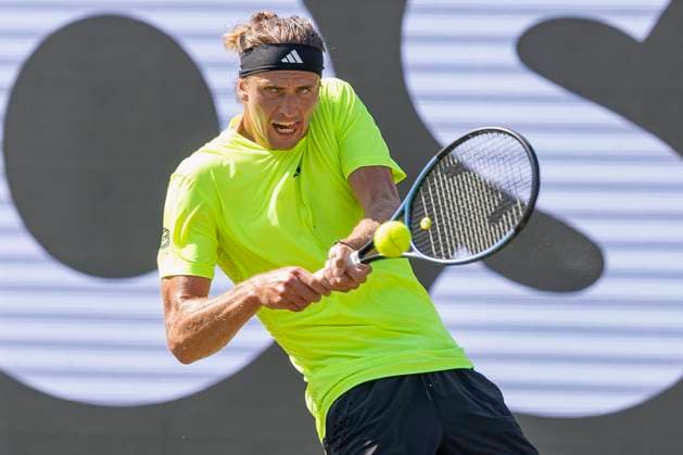Alexander Zverev Germany during his match against Corentin Moutet France 12 06 2025, Tennis, Boss Open ATP 250, GER, Stuttgart, TC Weissenhof Copyright: HMBxMedia xHeikoxBecker
