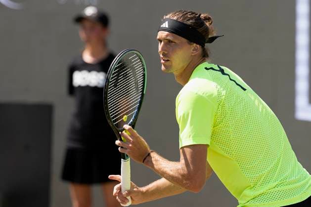 Alexander Zverev Germany during his match against Corentin Moutet France 12 06 2025, Tennis, Boss Open ATP 250, GER, Stuttgart, TC Weissenhof Copyright: HMBxMedia xHeikoxBecker