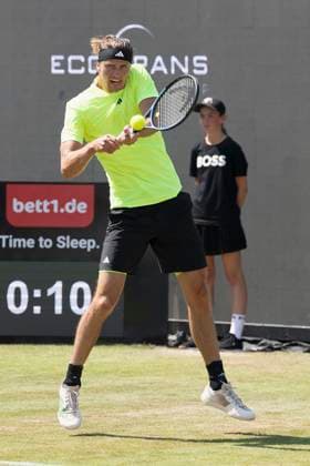 Alexander Zverev Germany during his match against Corentin Moutet France 12 06 2025, Tennis, Boss Open ATP 250, GER, Stuttgart, TC Weissenhof Copyright: HMBxMedia xHeikoxBecker