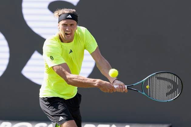 Alexander Zverev Germany during his match against Corentin Moutet France 12 06 2025, Tennis, Boss Open ATP 250, GER, Stuttgart, TC Weissenhof Copyright: HMBxMedia xHeikoxBecker