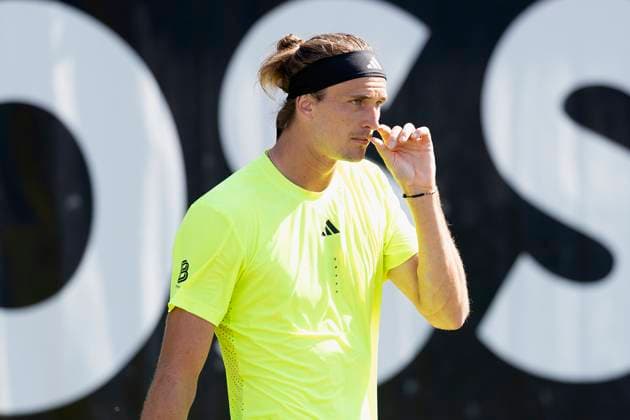 Alexander Zverev Germany during his match against Corentin Moutet France 12 06 2025, Tennis, Boss Open ATP 250, GER, Stuttgart, TC Weissenhof Copyright: HMBxMedia xHeikoxBecker